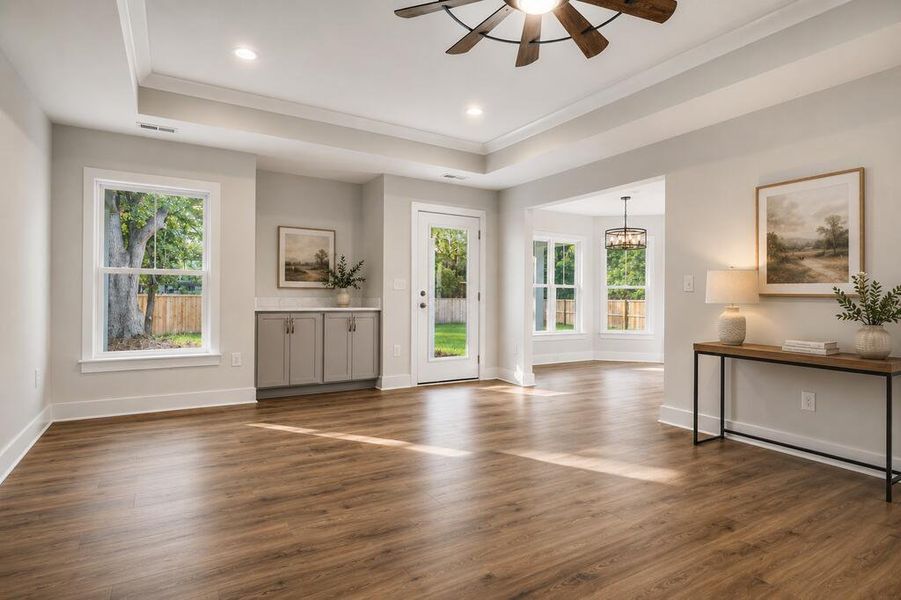 Spacious, unfurnished interior of a new home in , Awendaw (Image 58).