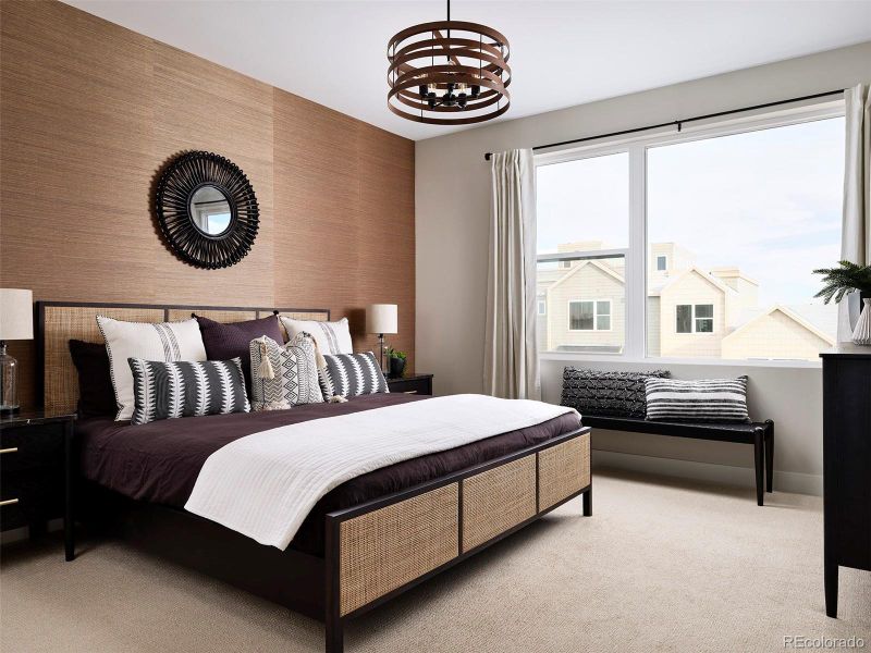 Primary suite w/ large picture window Primary suite w/ large picture window