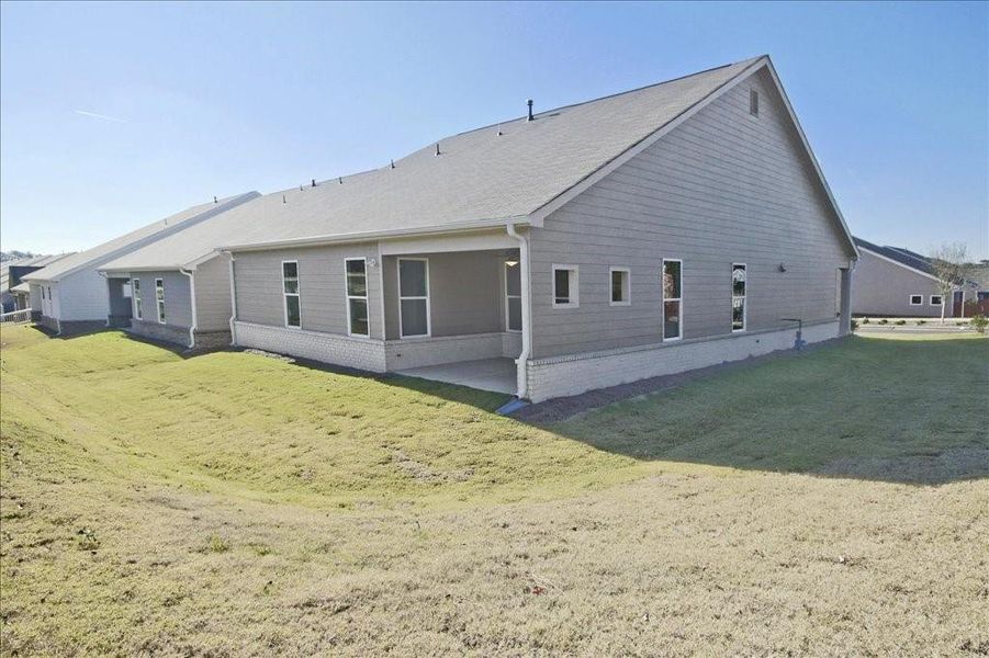 Exterior details and patio area of a home in Cooper's Walk, Loganville (Image 4). Exterior details and patio area of a home in Cooper's Walk, Loganville (Image 4).