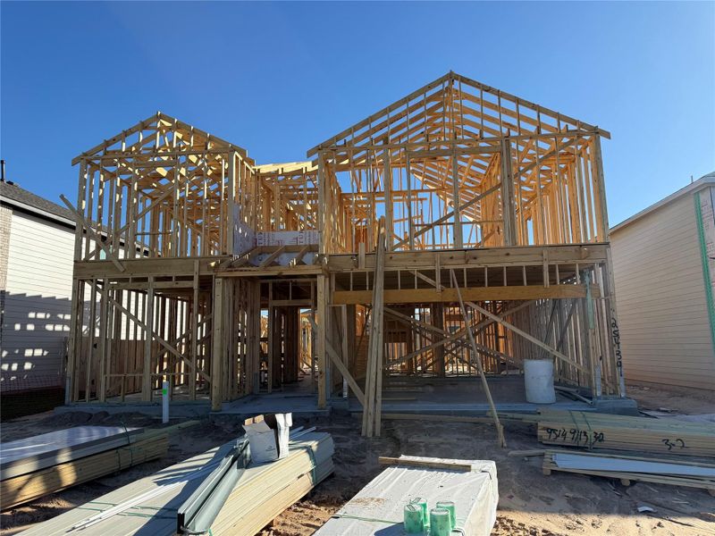 In-progress construction of a new home in Magnolia Springs, Montgomery, TX (Image 21).