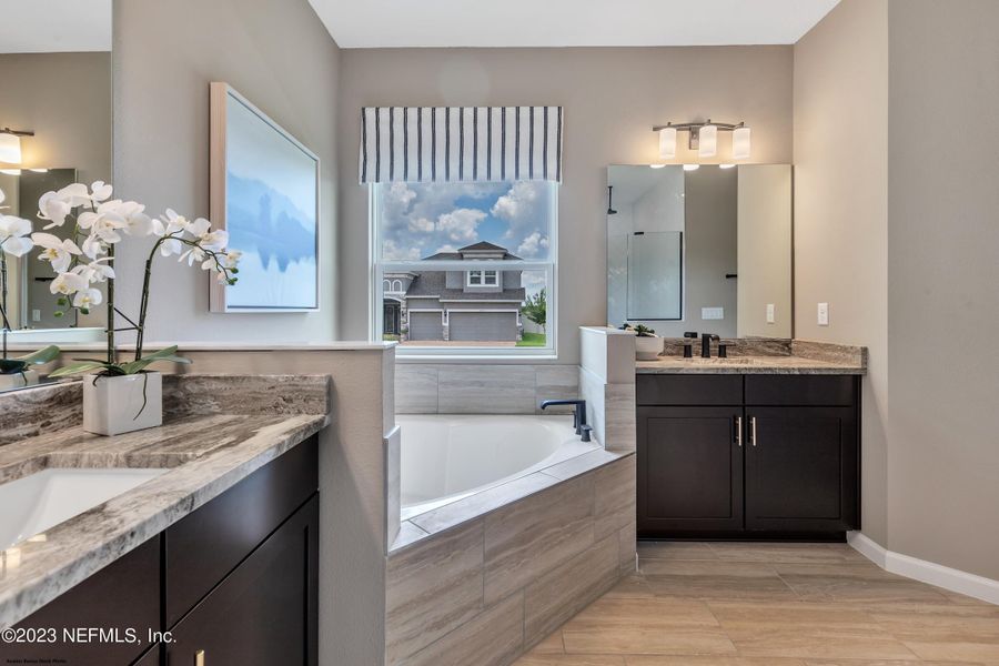 Furnished interior view inside a new home in , Orange Park (Image 10).