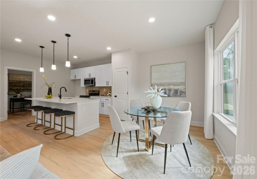 Furnished interior view inside a new home in , Charlotte (Image 40).