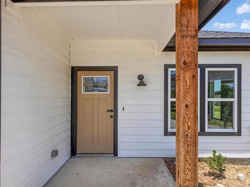 View of exterior entry