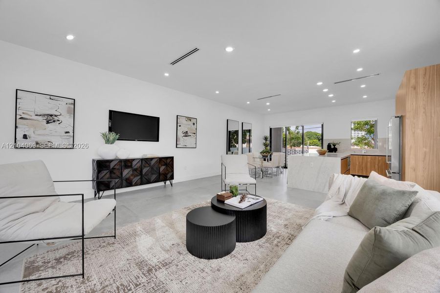 Furnished interior view inside a new home in , Miami (Image 28).