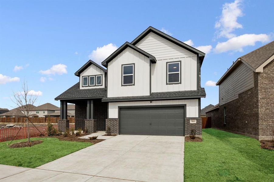 The driveway is a perfect spot for kids to play or guests to park