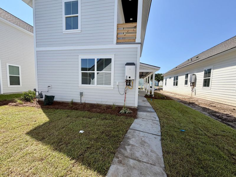 Exterior details and patio area of a home in , Summerville (Image 4). Exterior details and patio area of a home in , Summerville (Image 4).