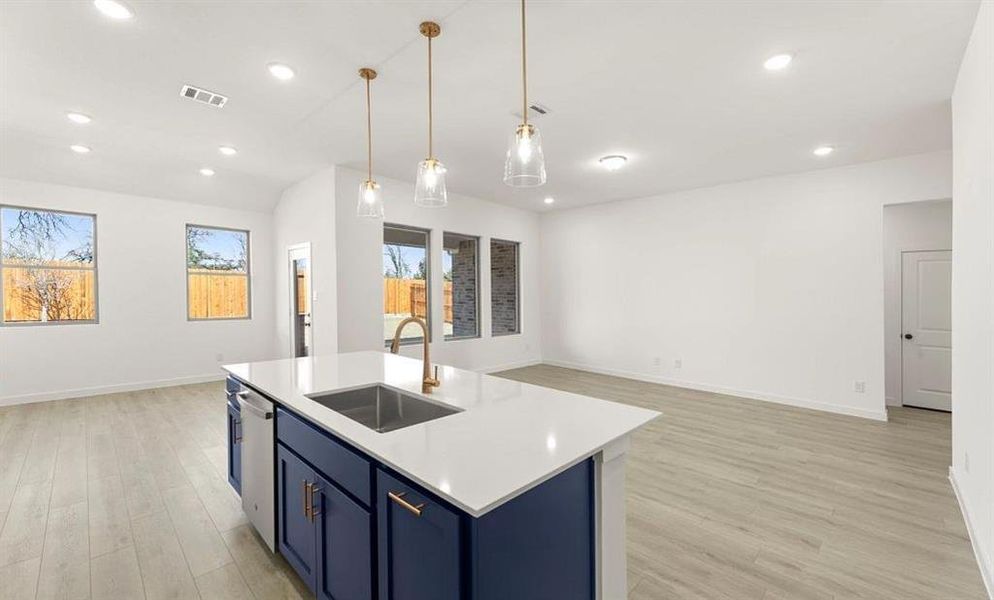 Open Kitchen-Living-Dining Room Representative Photo