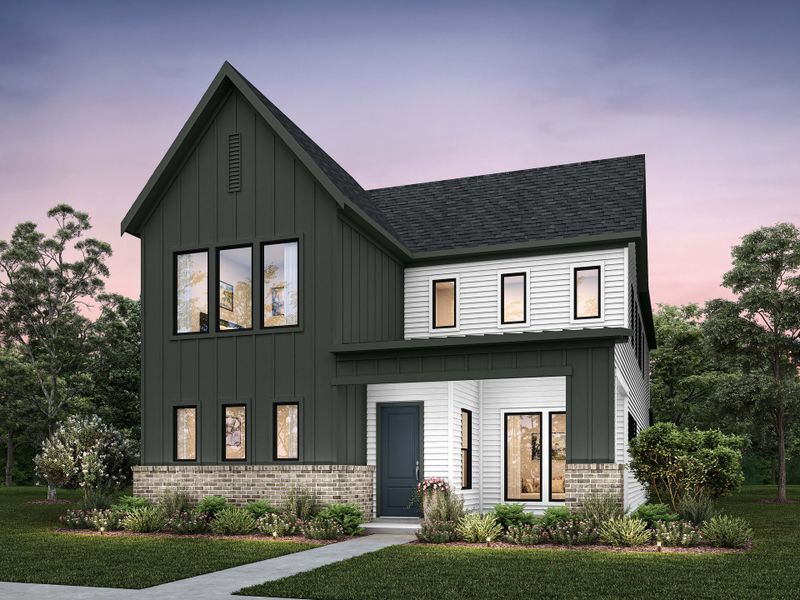Representative exterior photo of a completed home built from the Selwyn by Tri Pointe Homes in Addison Hill, Charlotte, NC (Image 6). Representative exterior photo of a completed home built from the Selwyn by Tri Pointe Homes in Addison Hill, Charlotte, NC (Image 6).