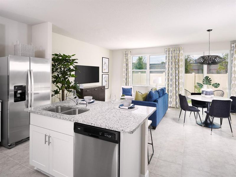 Furnished interior view inside a new home in Cagan Crossings West, Clermont (Image 4).