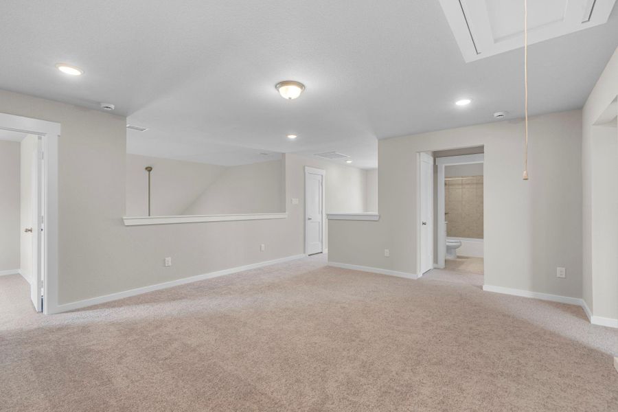 Whether you’re hosting friends for game night or enjoying a quiet evening with a good movie, this flex space seamlessly accommodates all your needs.