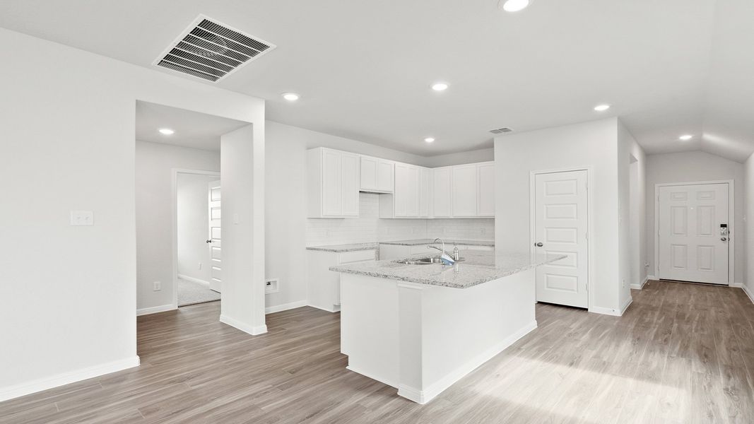 Furnished interior view inside a new home in Hunters Ranch, San Antonio (Image 5).