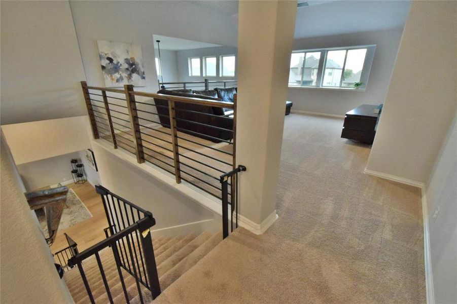 Furnished interior view inside a new home in Abe's Landing, Granbury (Image 7).