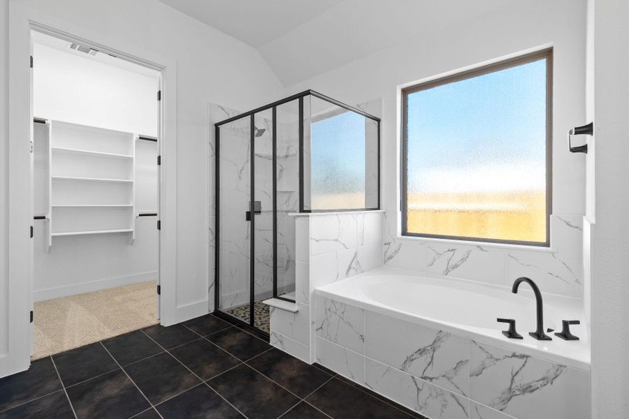 Walk-in shower & garden tub in Primary Bath Walk-in shower & garden tub in Primary Bath