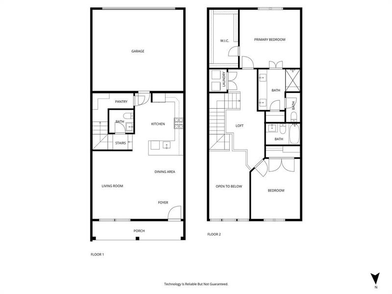 Floor plan is deemed highly reliable but not guaranteed.
