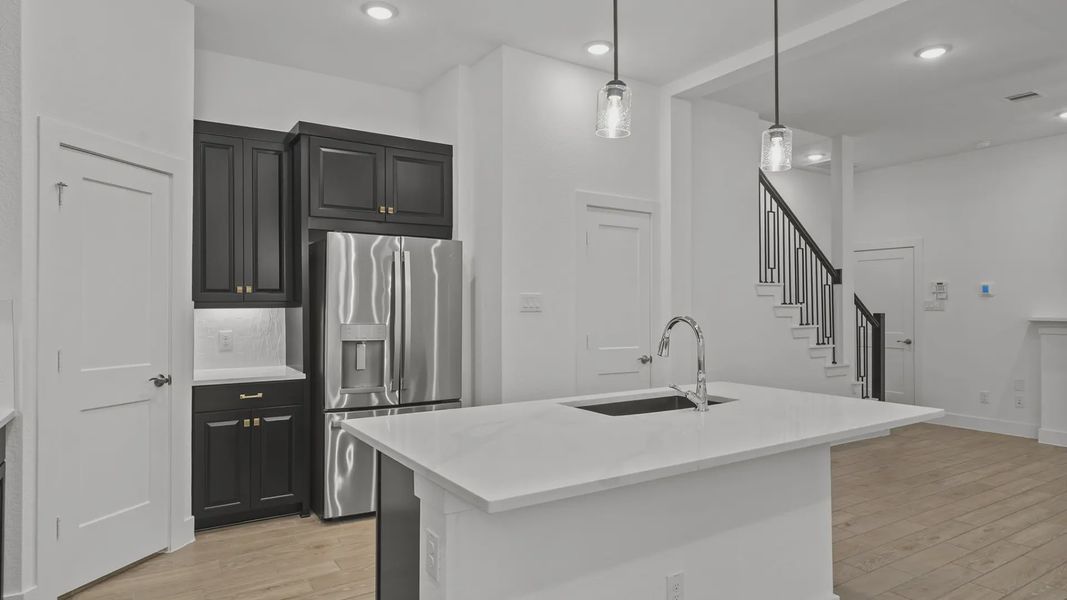 Furnished interior view inside a new home in Santa Rita Ranch, Liberty Hill (Image 8).