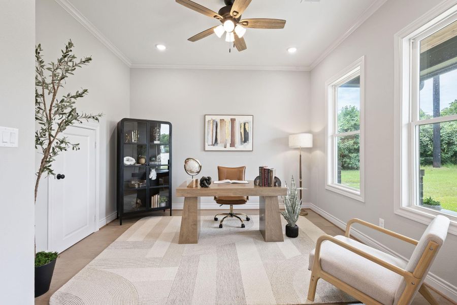Furnished interior view inside a new home in , College Station (Image 37).