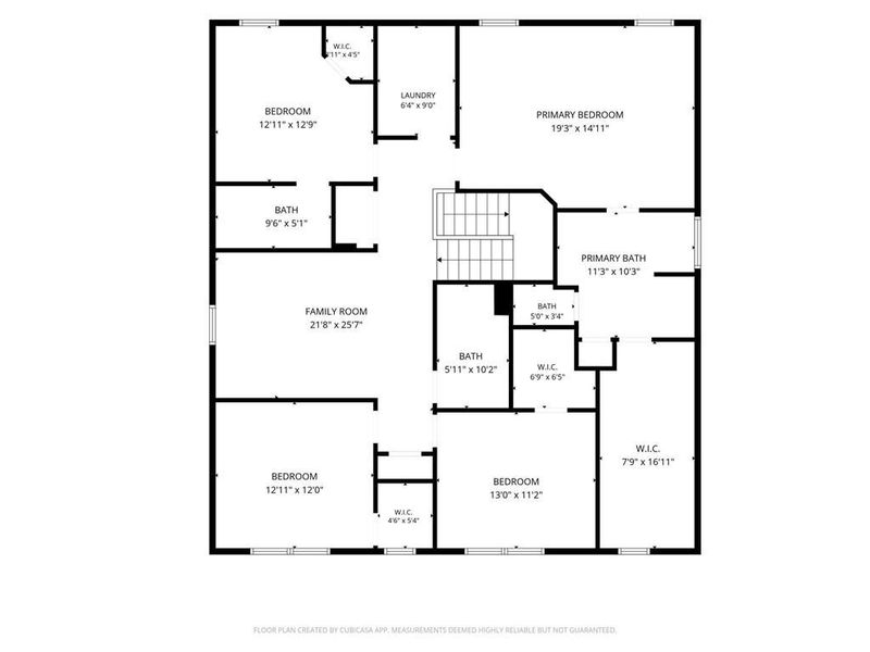 2D floor plan layout of this home in Twin Lakes, Hoschton, GA (Image 5).