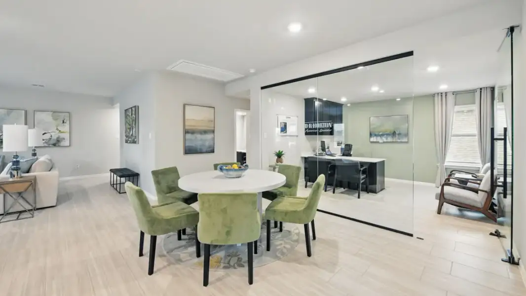 Furnished interior view inside a new home in Valley Brook, Fort Worth (Image 10).