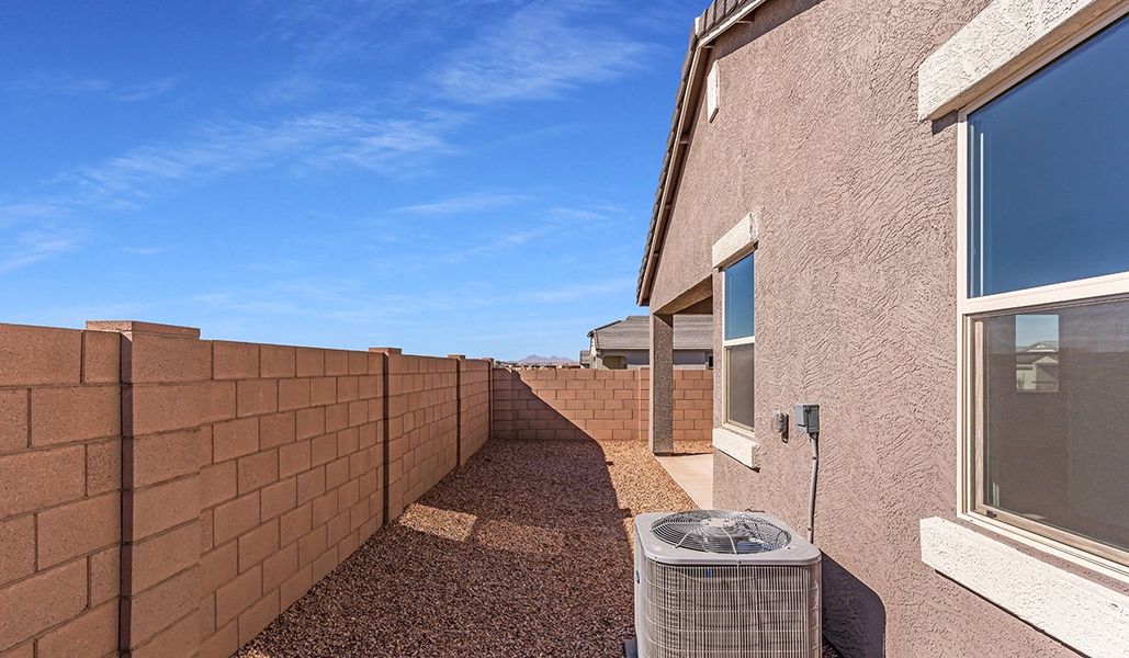 Exterior details and patio area of a home in Coronet at Gladden Farms, Marana (Image 2). Exterior details and patio area of a home in Coronet at Gladden Farms, Marana (Image 2).