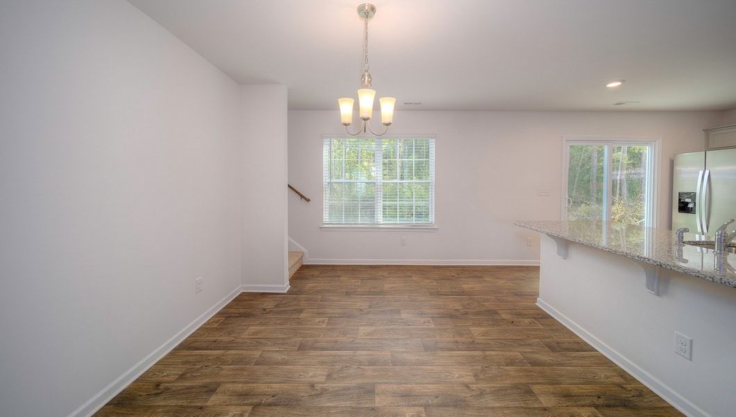 Representative unfurnished interior of a home built from the Brandon by D.R. Horton in Brookside Farms - The Meadows, Greer (Image 18).
