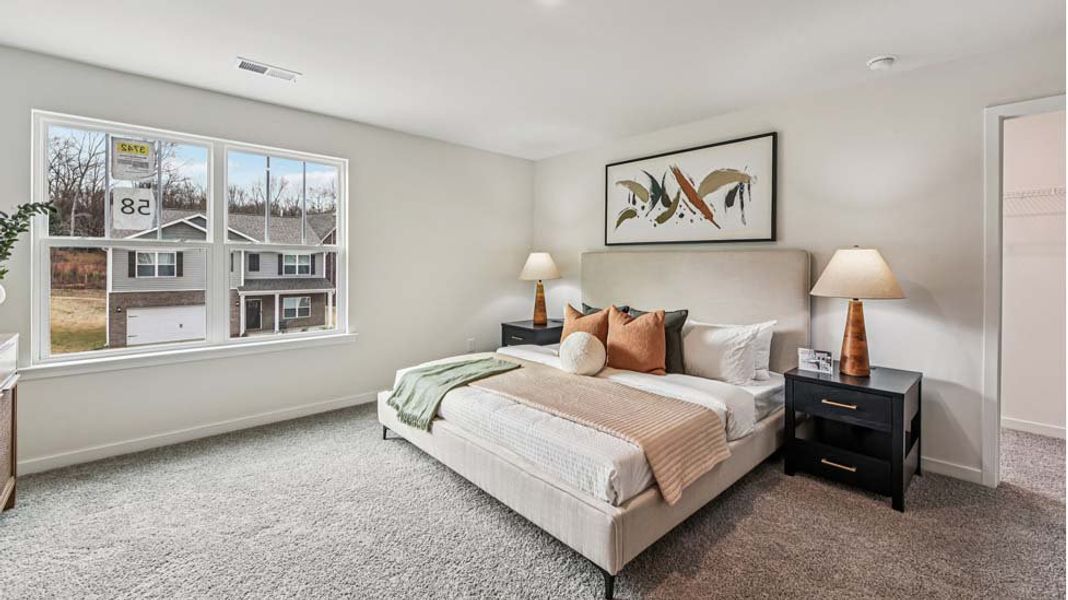 Representative furnished interior of a home built from the Darwin by D.R. Horton in Reedy Creek Preserve, Charlotte (Image 15).