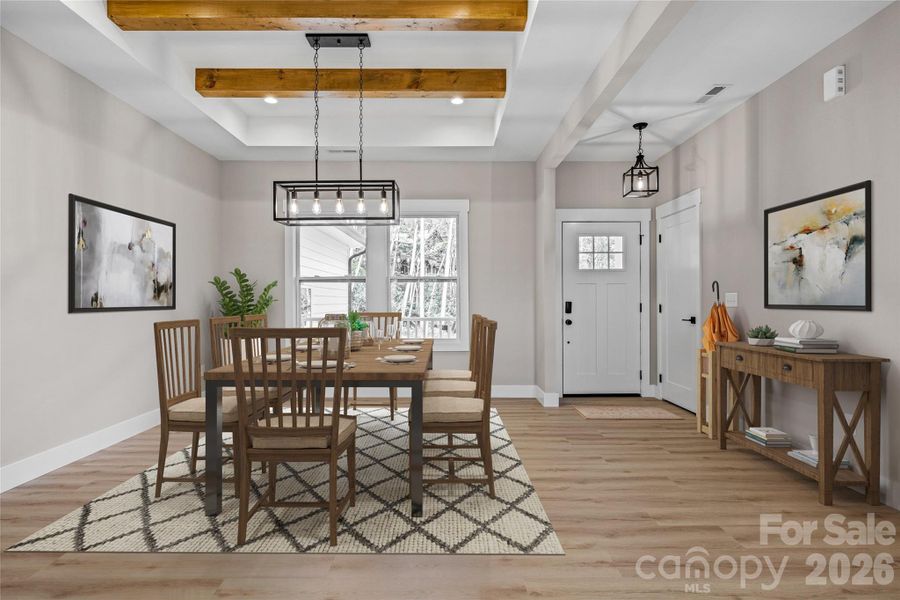 Furnished interior view inside a new home in , Hendersonville (Image 5). Furnished interior view inside a new home in , Hendersonville (Image 5).