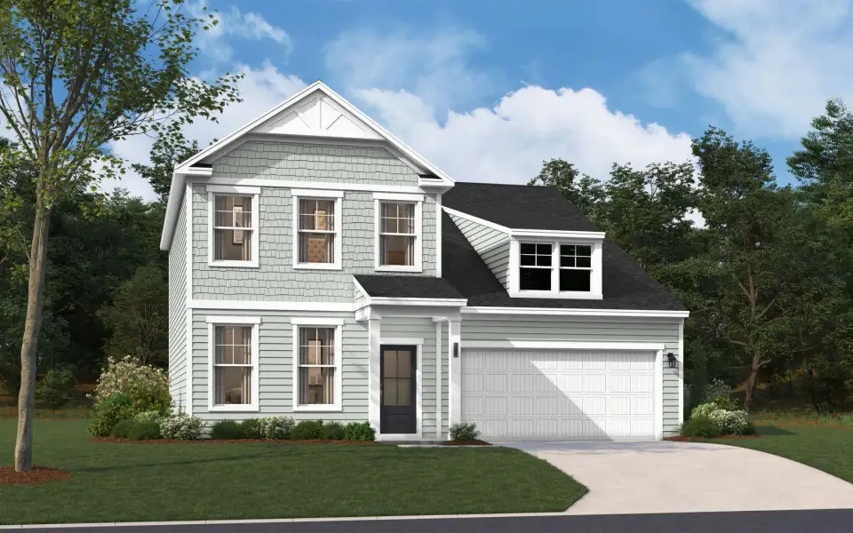 Representative exterior photo of a completed home built from the The Fenton by Stanley Martin Homes in Bell Meadows, Winnabow, NC (Image 17).