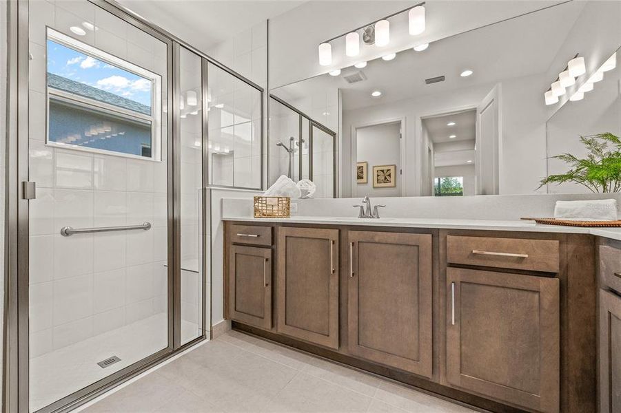 Primary bathroom - walk-in shower