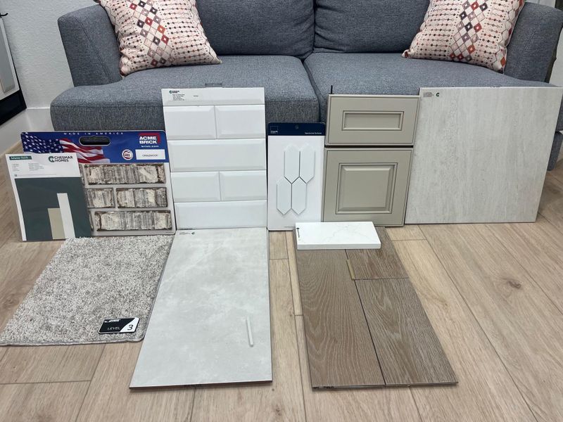 Sample of building materials used in homes in Bridgeland, Cypress (Image 25). Sample of building materials used in homes in Bridgeland, Cypress (Image 25).