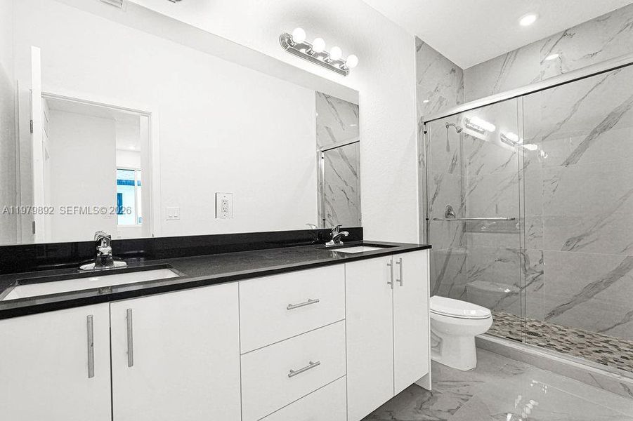 Furnished interior view inside a new home in , Miami (Image 18).