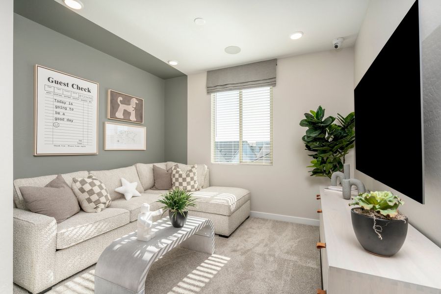 Representative furnished interior of a home built from the Monument by Risewell Homes in Citrus Park, Goodyear (Image 14).