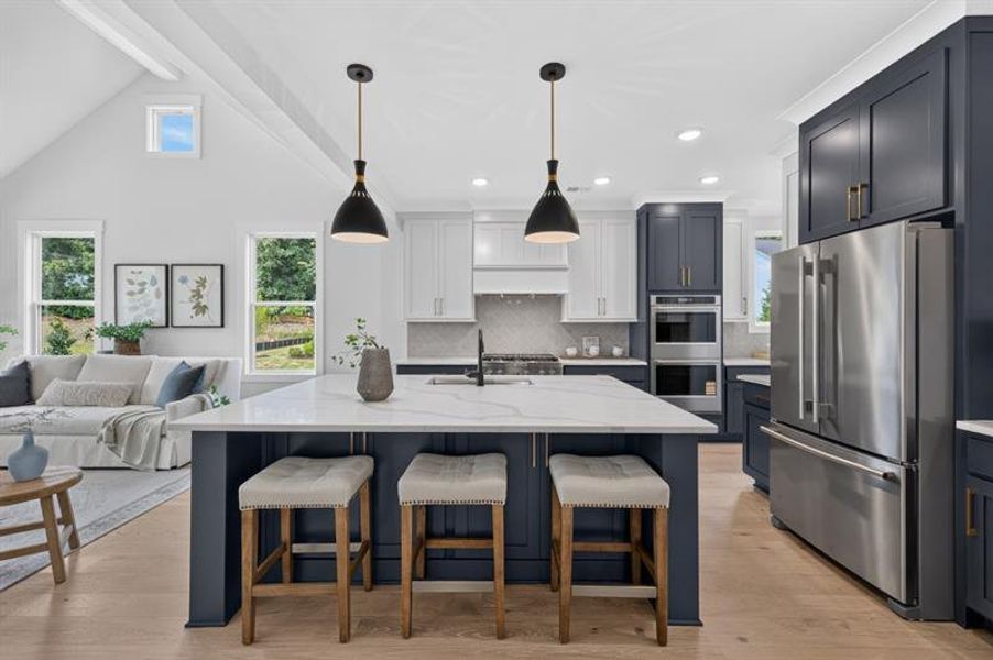 Furnished interior view inside a new home in Livingstone Park, Kennesaw (Image 35).