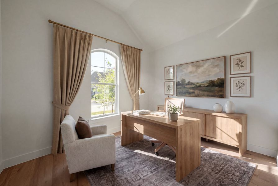 Furnished interior view inside a new home in Custer Ridge Estates, Allen (Image 18). Furnished interior view inside a new home in Custer Ridge Estates, Allen (Image 18).