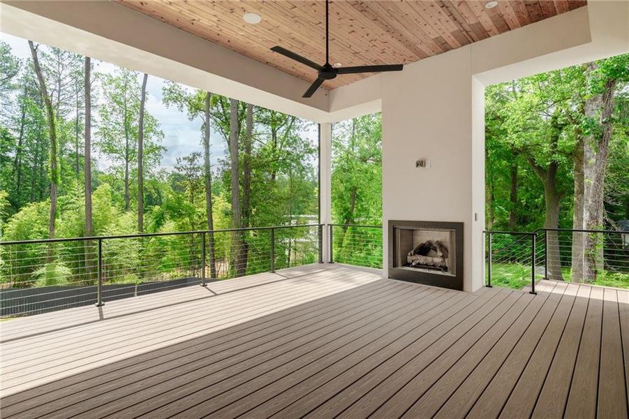 Exterior details and patio area of a home in , Atlanta (Image 25).