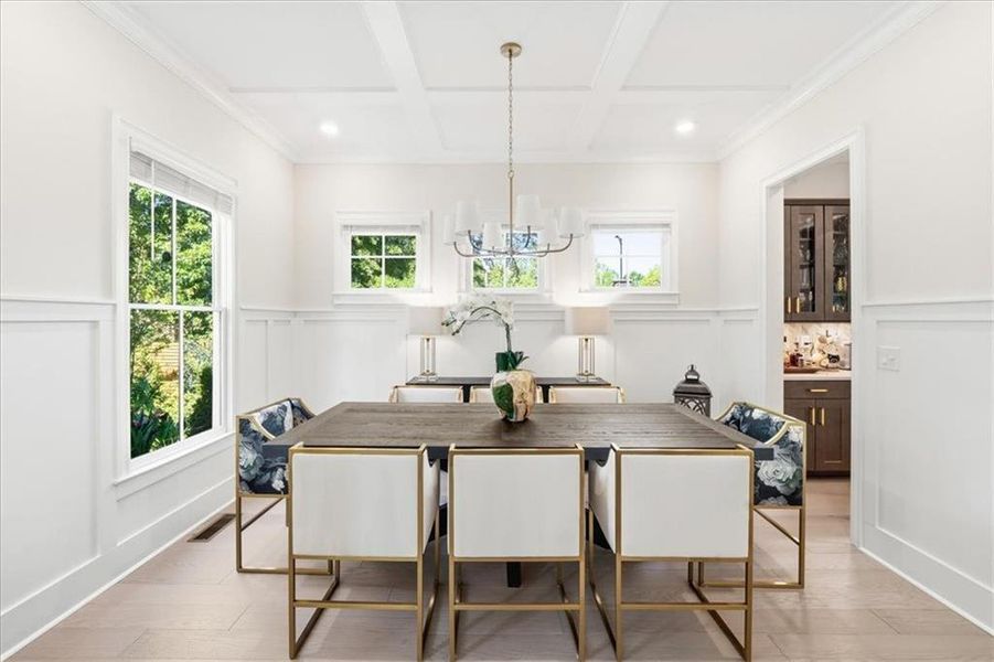 Furnished interior view inside a new home in Manning on the Square, Alpharetta (Image 5).