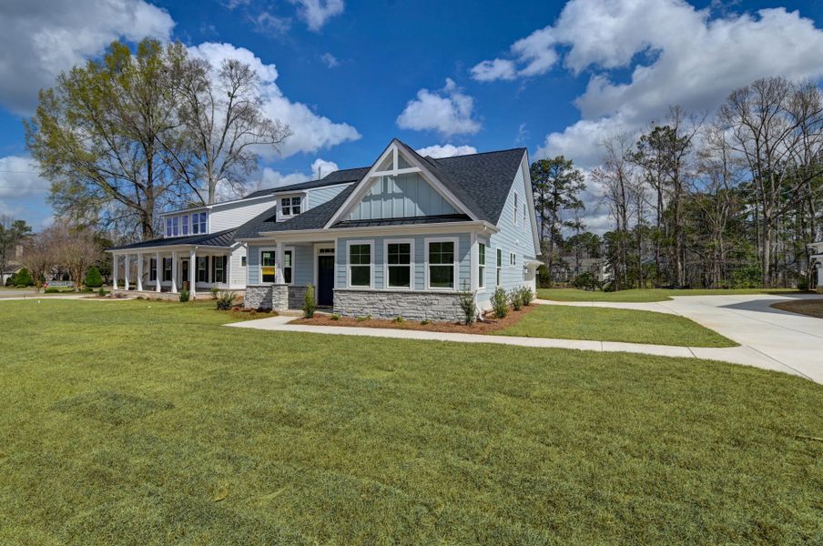 Front exterior of a new home in Clubside Reserve at Summerlake, Lexington, SC, highlighting curb appeal (Image 27).