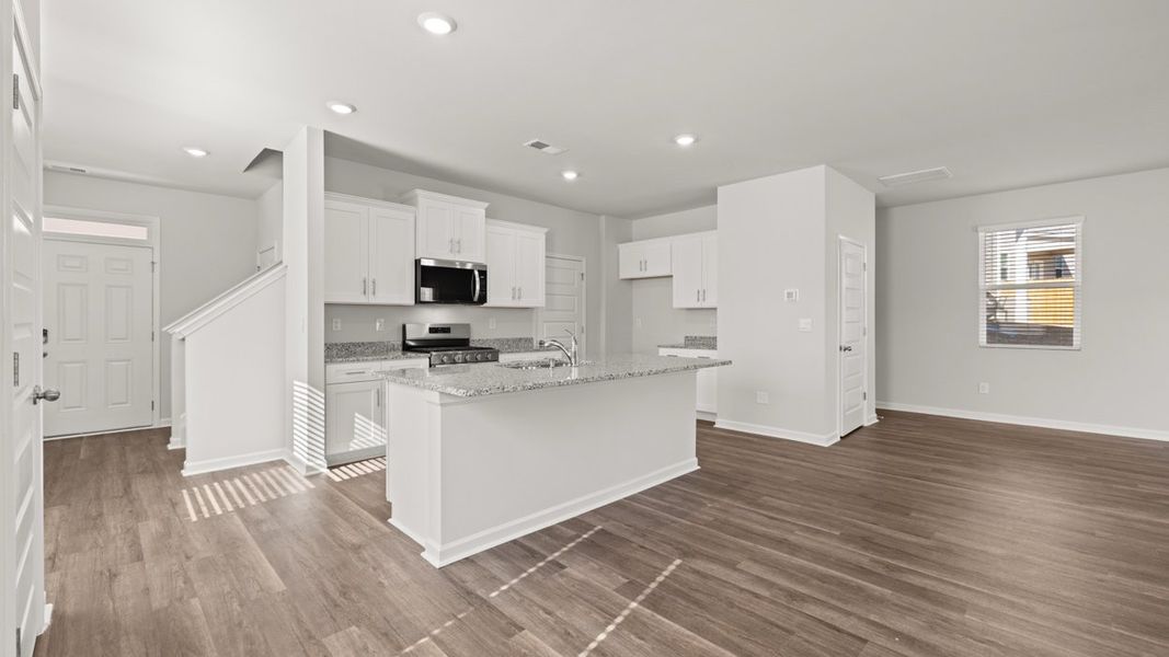 Furnished interior view inside a new home in Southwind Village, Evans (Image 6). Furnished interior view inside a new home in Southwind Village, Evans (Image 6).