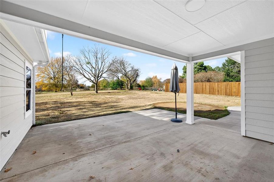 Exterior details and patio area of a home in , Denison (Image 26). Exterior details and patio area of a home in , Denison (Image 26).