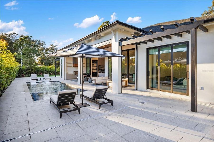 Exterior details and patio area of a home in , Sarasota (Image 37).