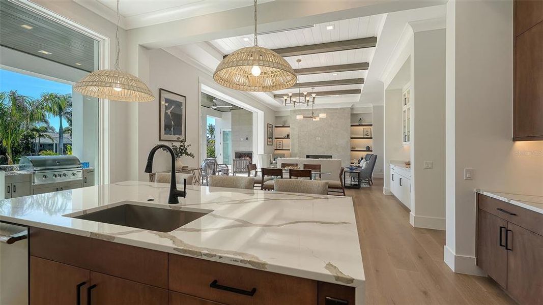 Furnished interior view inside a new home in , Sarasota (Image 8).