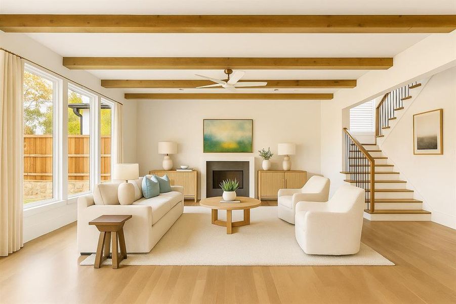 Furnished interior view inside a new home in , Dallas (Image 6).