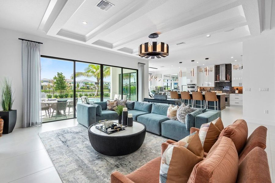 Furnished interior view inside a new home in Solana Bay at Avenir, Palm Beach Gardens (Image 4).
