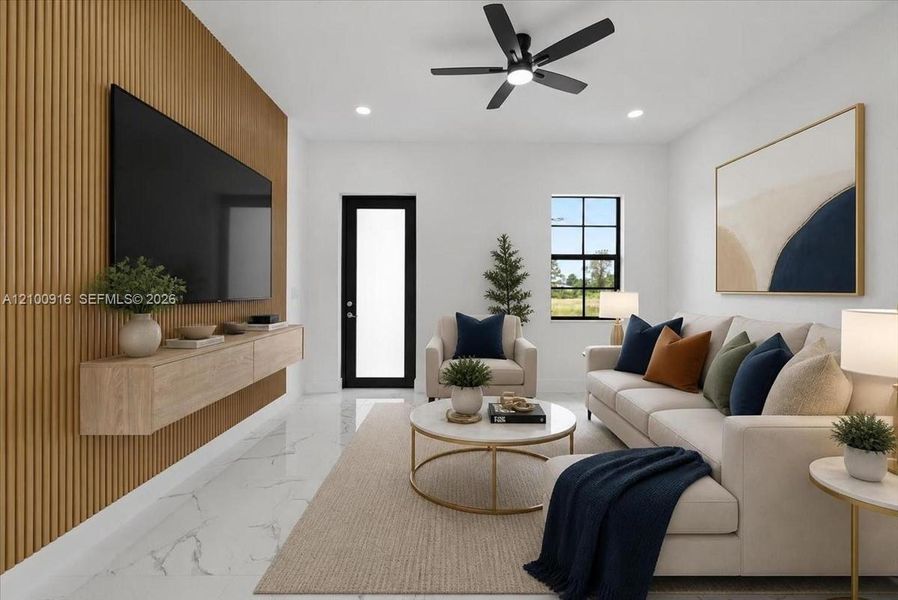 Furnished interior view inside a new home in , Lehigh Acres (Image 11).