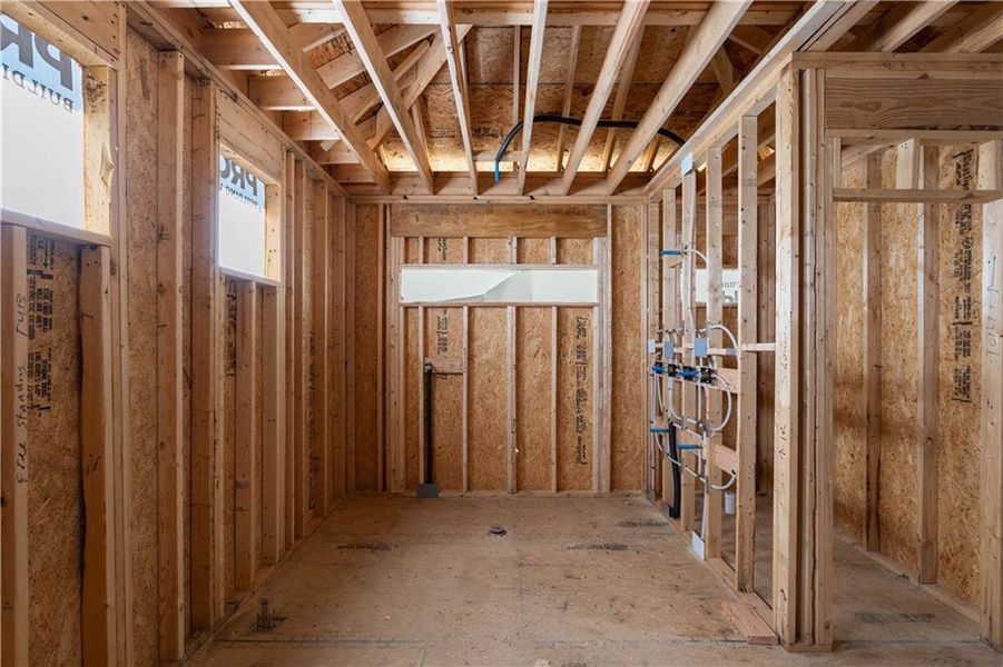 In-progress construction of a new home in , Fairburn, GA (Image 40).