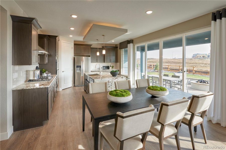 Furnished interior view inside a new home in , Aurora (Image 26).