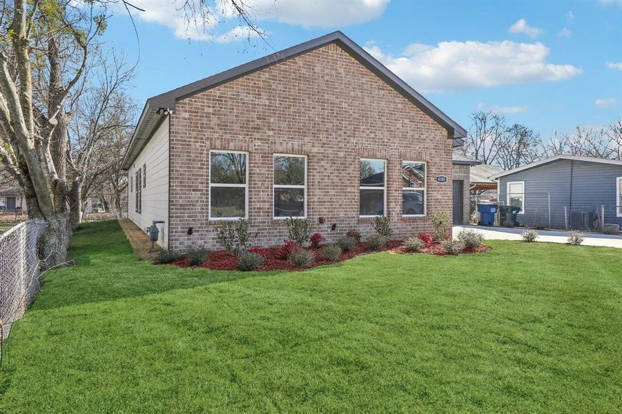Exterior details and patio area of a home in , Lancaster (Image 3). Exterior details and patio area of a home in , Lancaster (Image 3).