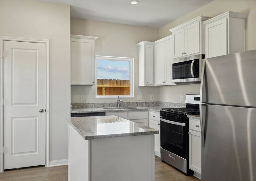 Chef-ready kitchen with granite countertops Chef-ready kitchen with granite countertops