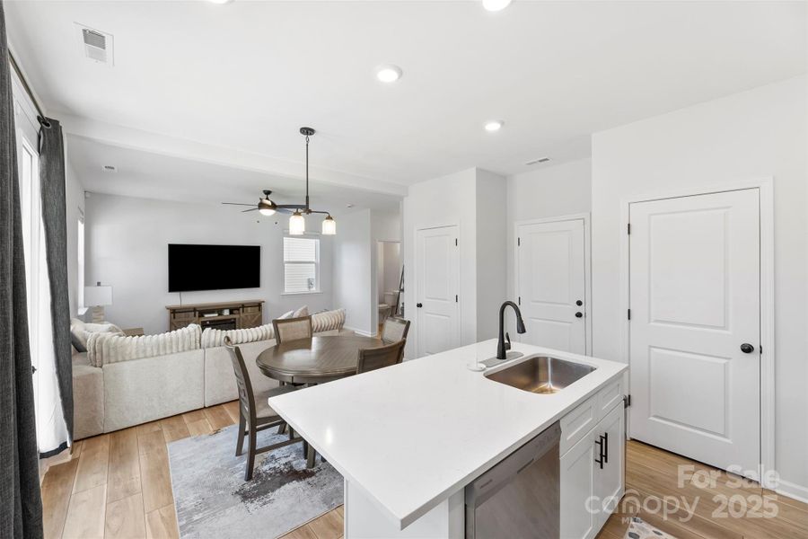 Furnished interior view inside a new home in Surrey Woods, Charlotte (Image 11).