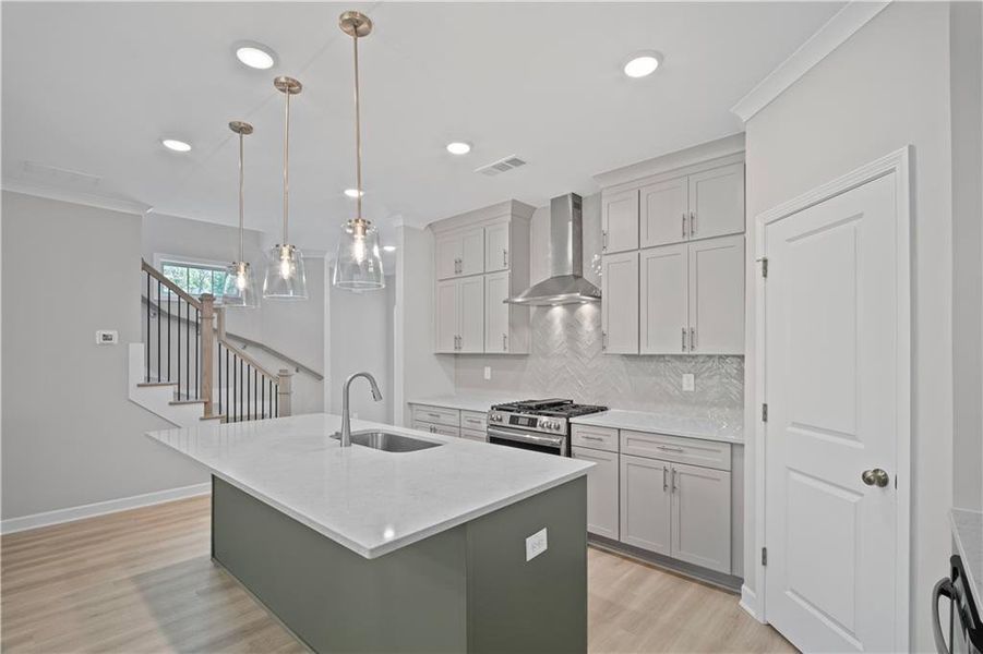 Furnished interior view inside a new home in The Retreat at River Green, Canton (Image 15).