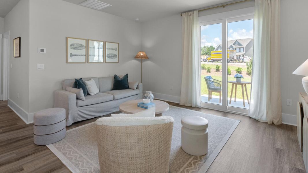Furnished interior view inside a new home in Surfside Landing, Hubert (Image 14).